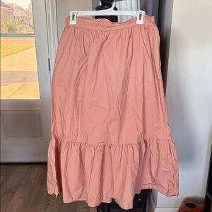 Women's A New Day Peach Tiered Maxi Skirt